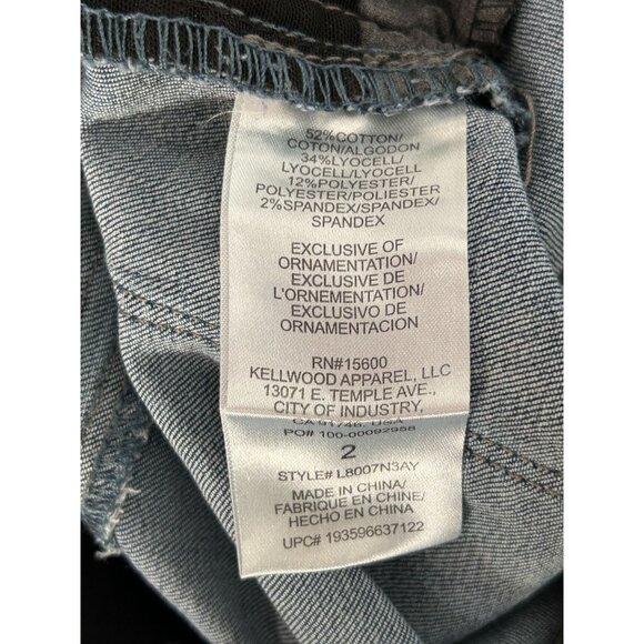 Wit & Wisdom 'Ab' solution Retro Denim Bermuda Shorts in Blue - Sz 2 - Picture 6 of 6